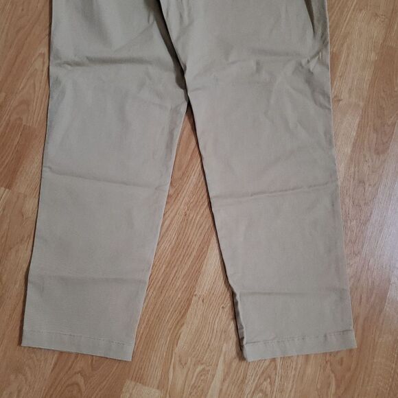 Lands' End Mid Rise Pull On Chino Ankle Pants 14T - Picture 8 of 14